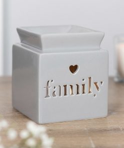 family square cut out wax burner
