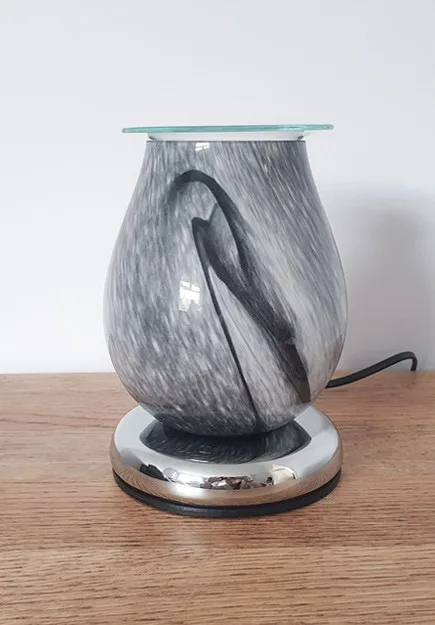 grey swirl electric wax warmer