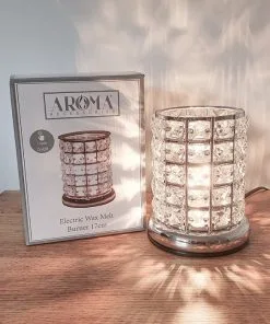mosaic glass effect electric touch wax burner