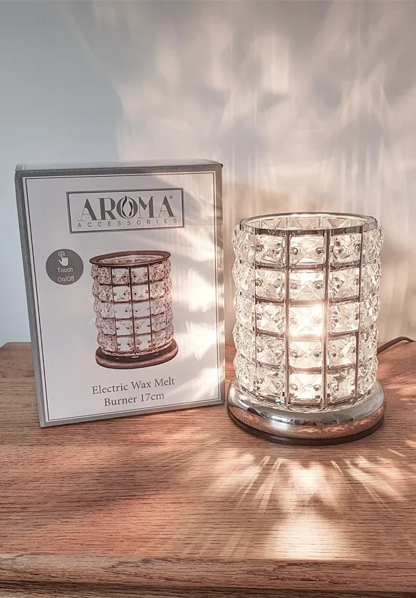 mosaic glass effect electric touch wax burner