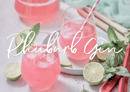 rhubarb gin scented wax melts